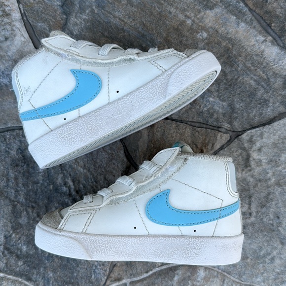Nike Blazer Mid '77 Blue Toddler Shoe Size 7 - Picture 2 of 8